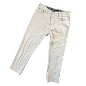 Iron Co Mens Straight Leg Tan Chino Pants 34x30 Cotton Spandex Casual Workwear‎